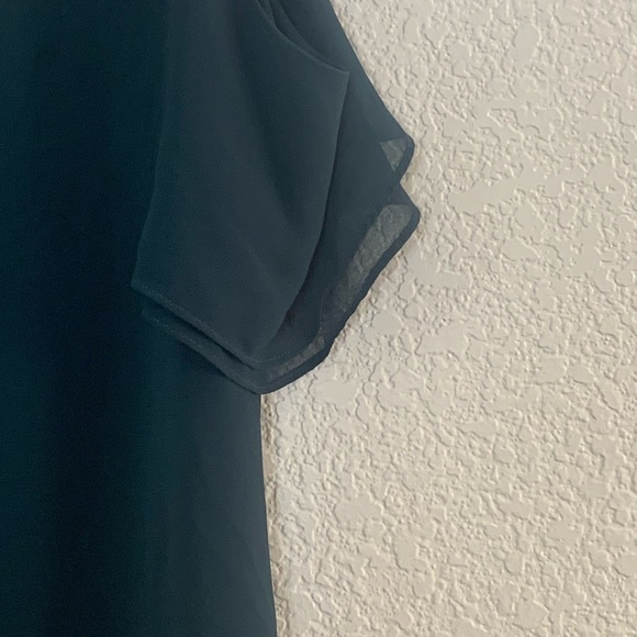 Naked Zebra | Black off shoulder tank blouse light and airy size small - Picture 8 of 8